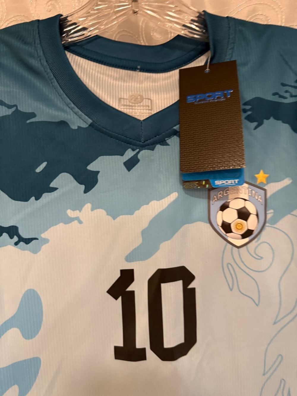 NWT Argentina Messi Soccer Jersey Youth Size Medium 🔥 P1 - Picture 4 of 5